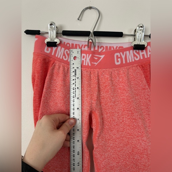Gymshark Flex Cropped Leggings, Womens Size S, Pink Peach Coral - Picture 3 of 7
